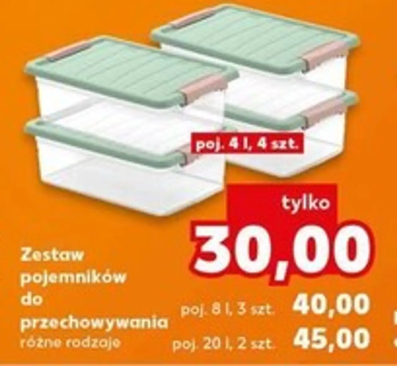 Zestaw pojemników do przechowywania
