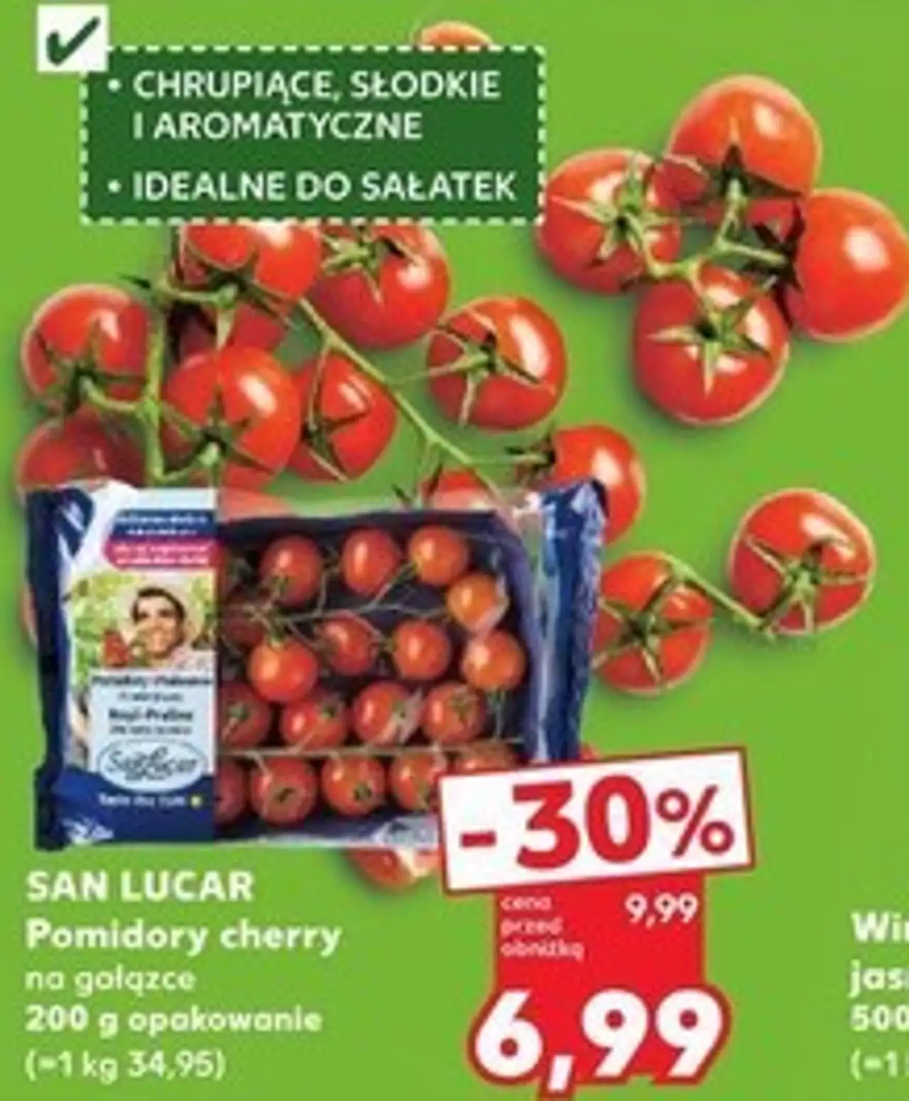 Pomidory cherry na gałązce