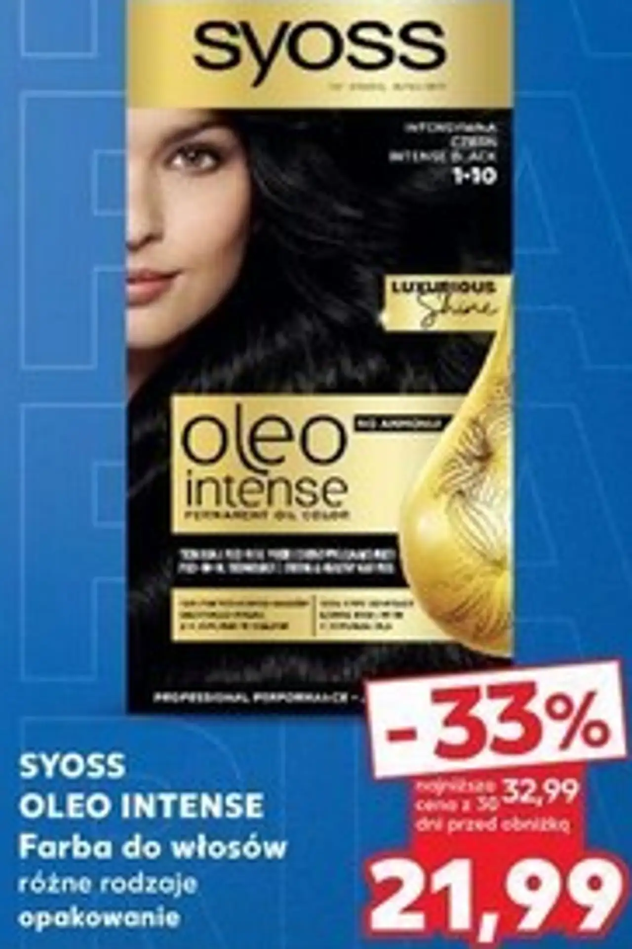 SYOSS OLEO INTENSE Farba do włosów różne rodzaje opakowanie