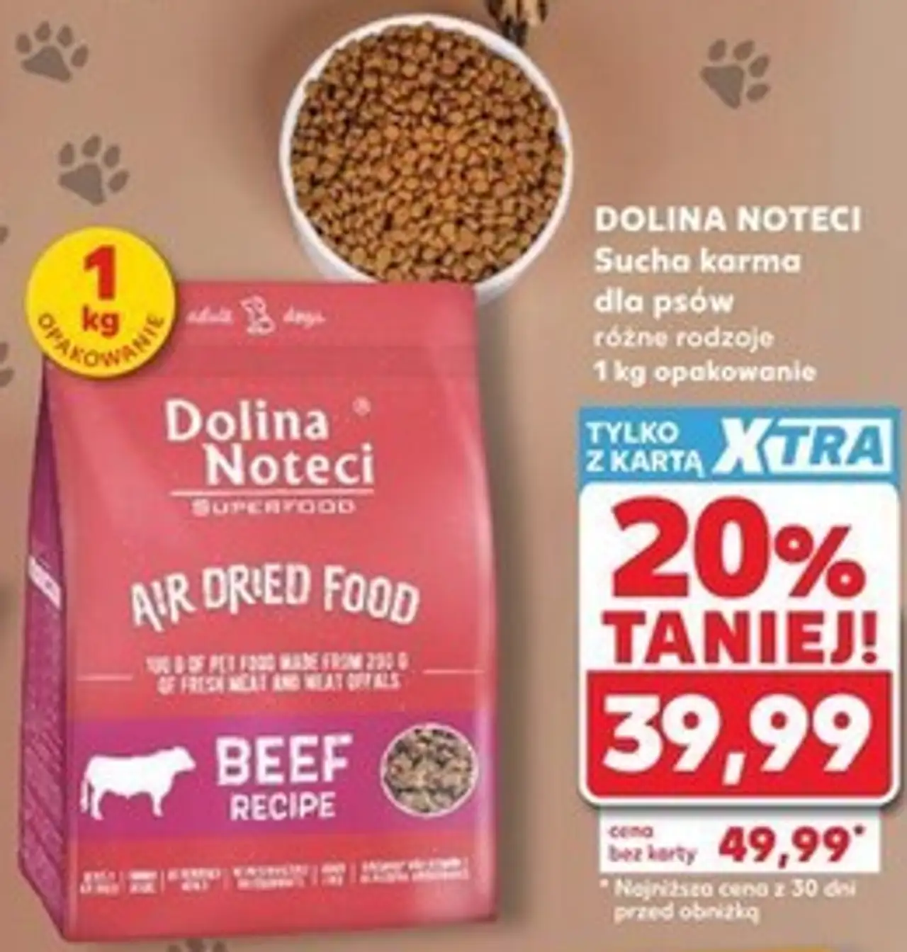 DOLINA NOTECI Sucha karma dla psów różne rodzaje 1 kg