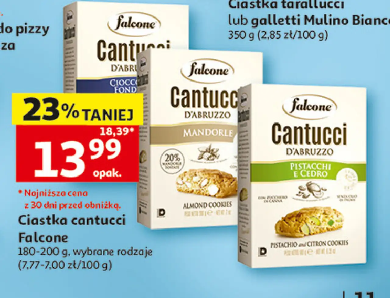 Ciasteczka cantucci z czekolada Falcone