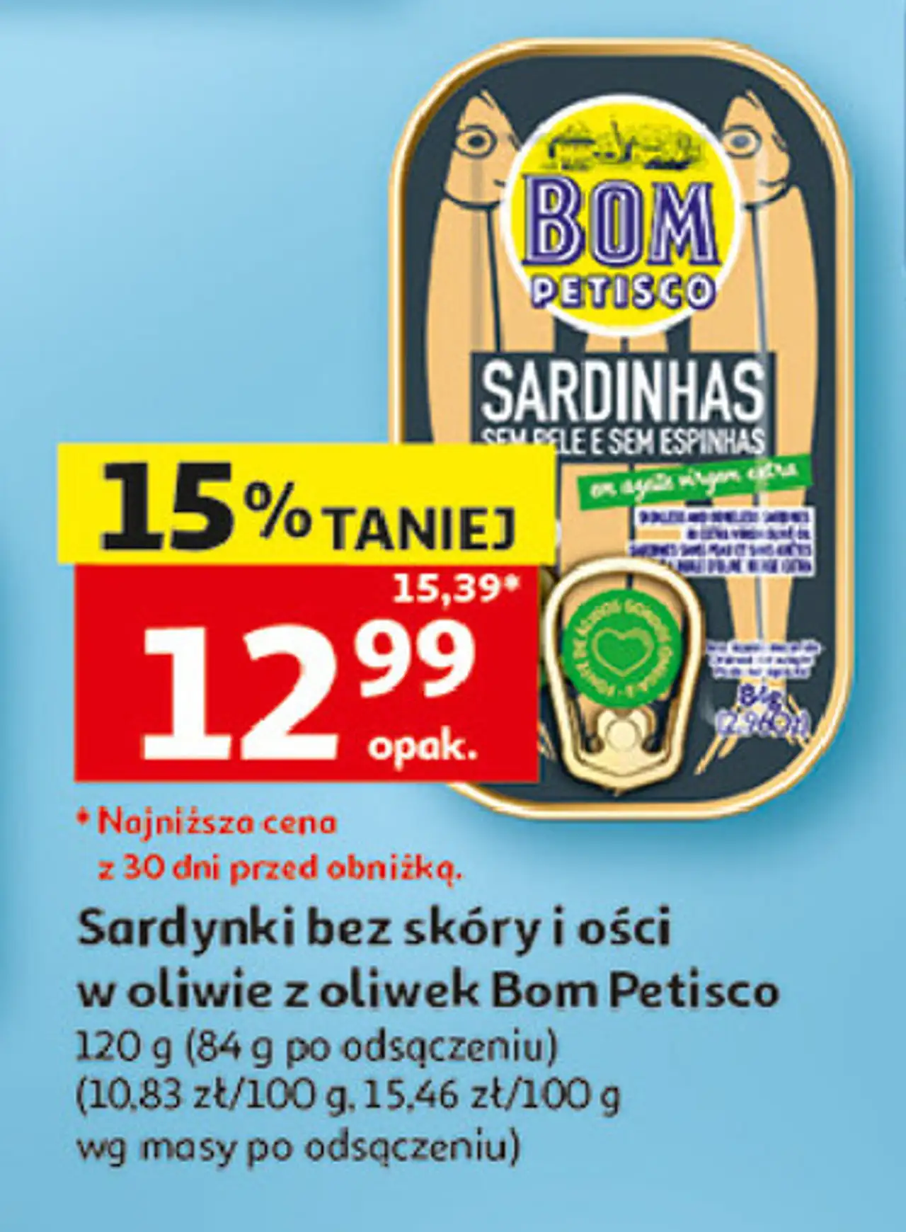 Sardynki całe w oliwie Bom Petisco