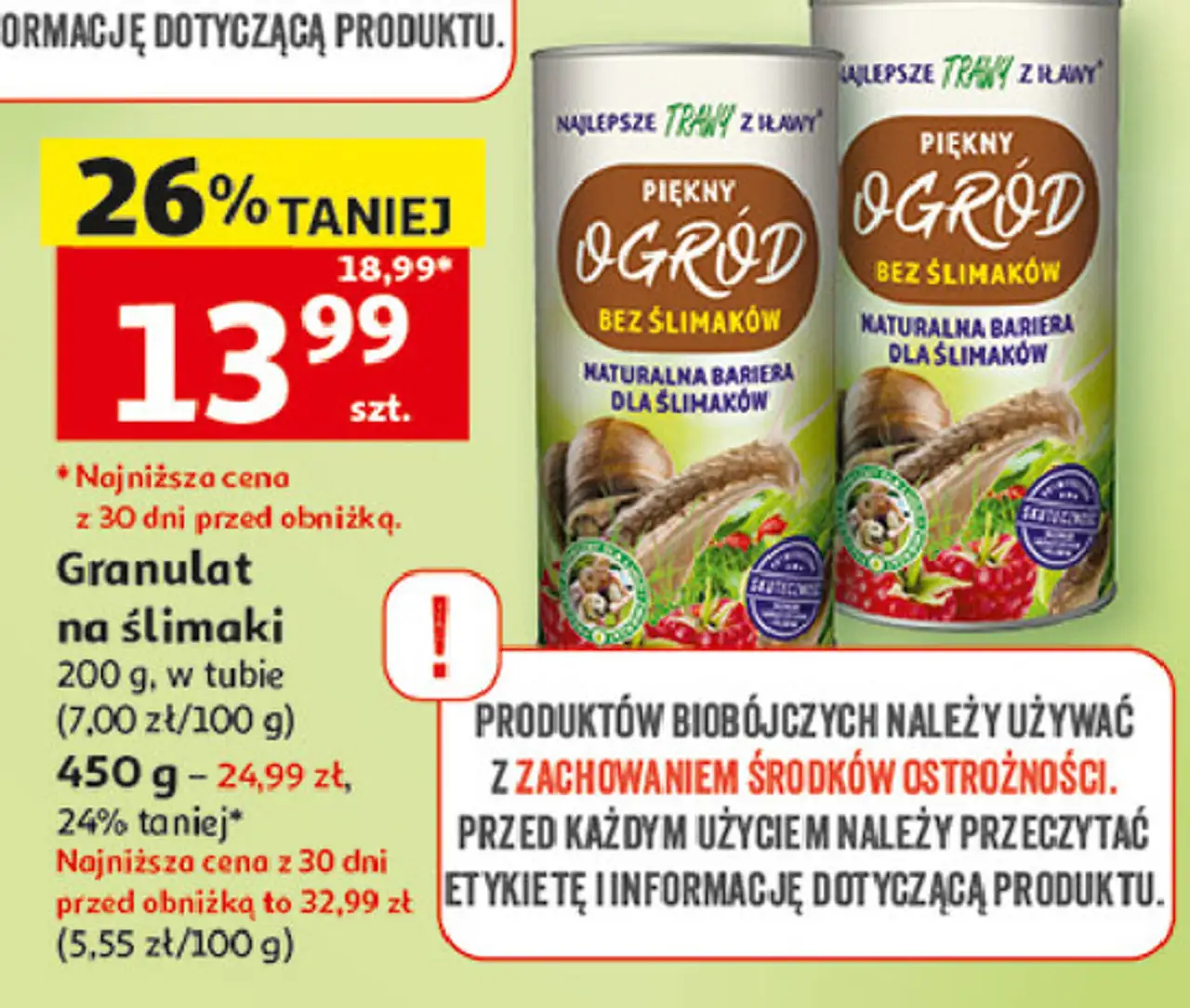 Granulat na ślimaki Najlepsze Trawy Z Iławy