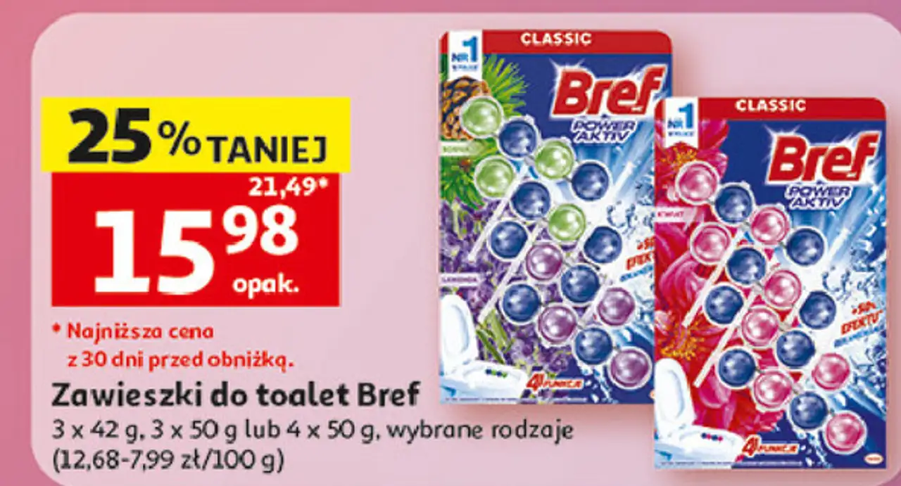 Kostka do wc 4 function fresh flowers Bref Power Aktiv