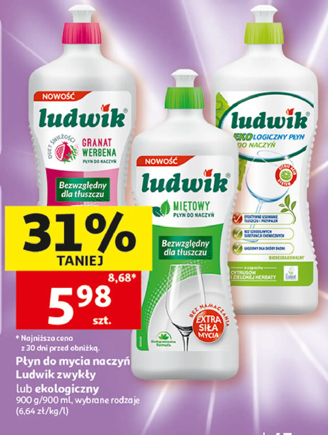 Płyn do mycia naczyń premium granat werbena Ludwik