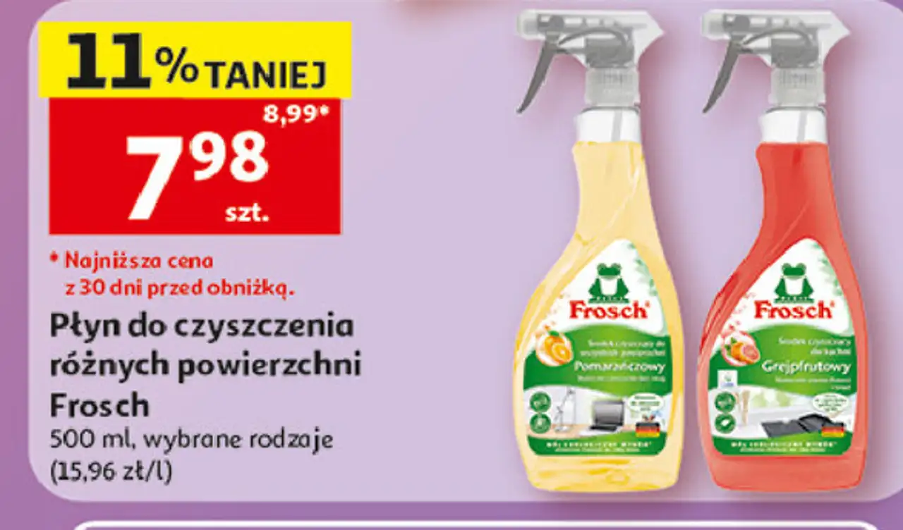 Płyn do czyszczenia kuchni grejpfrutowy w sprayu Frosch