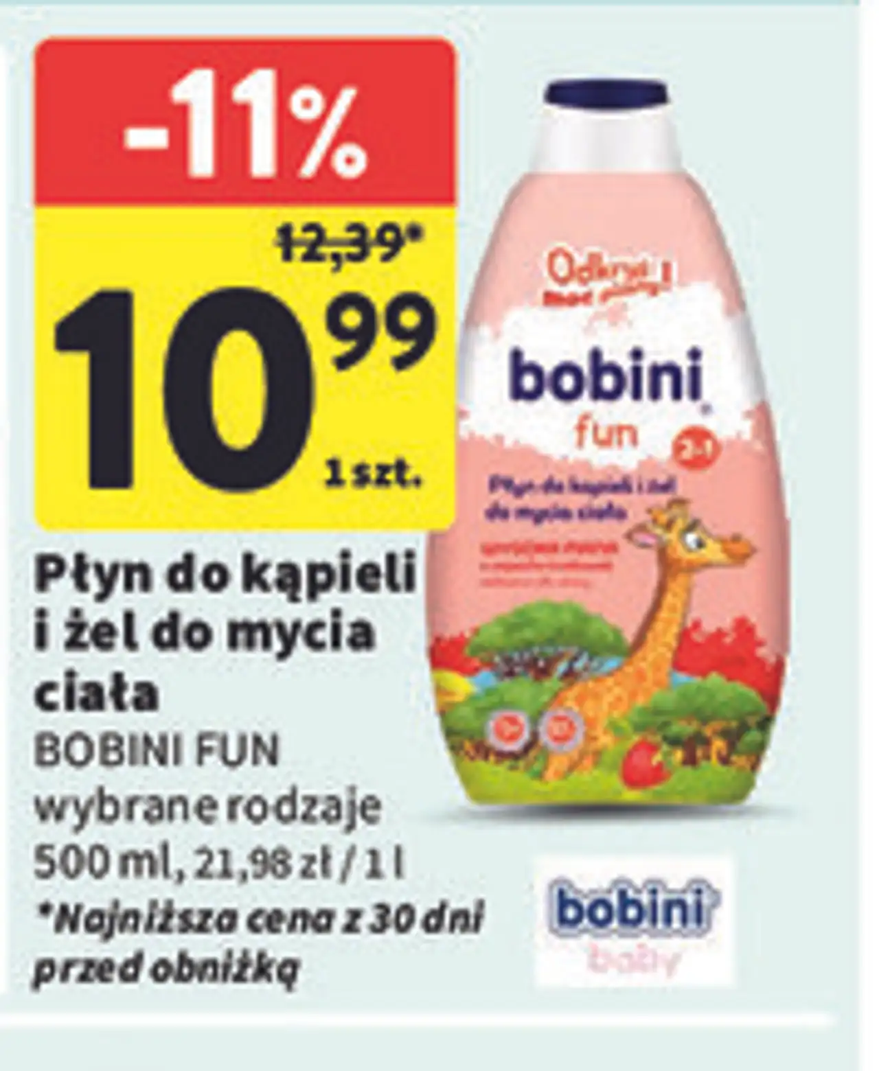 Płyn do kąpieli i żel do mycia ciała BOBINI FUN