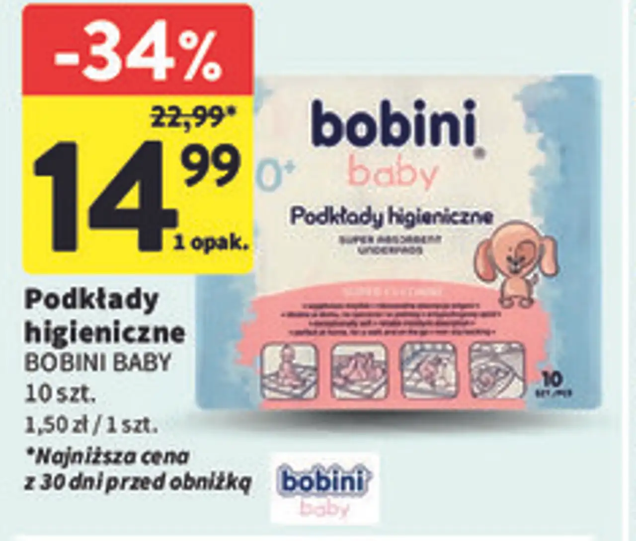 Podkłady higieniczne BOBINI BABY