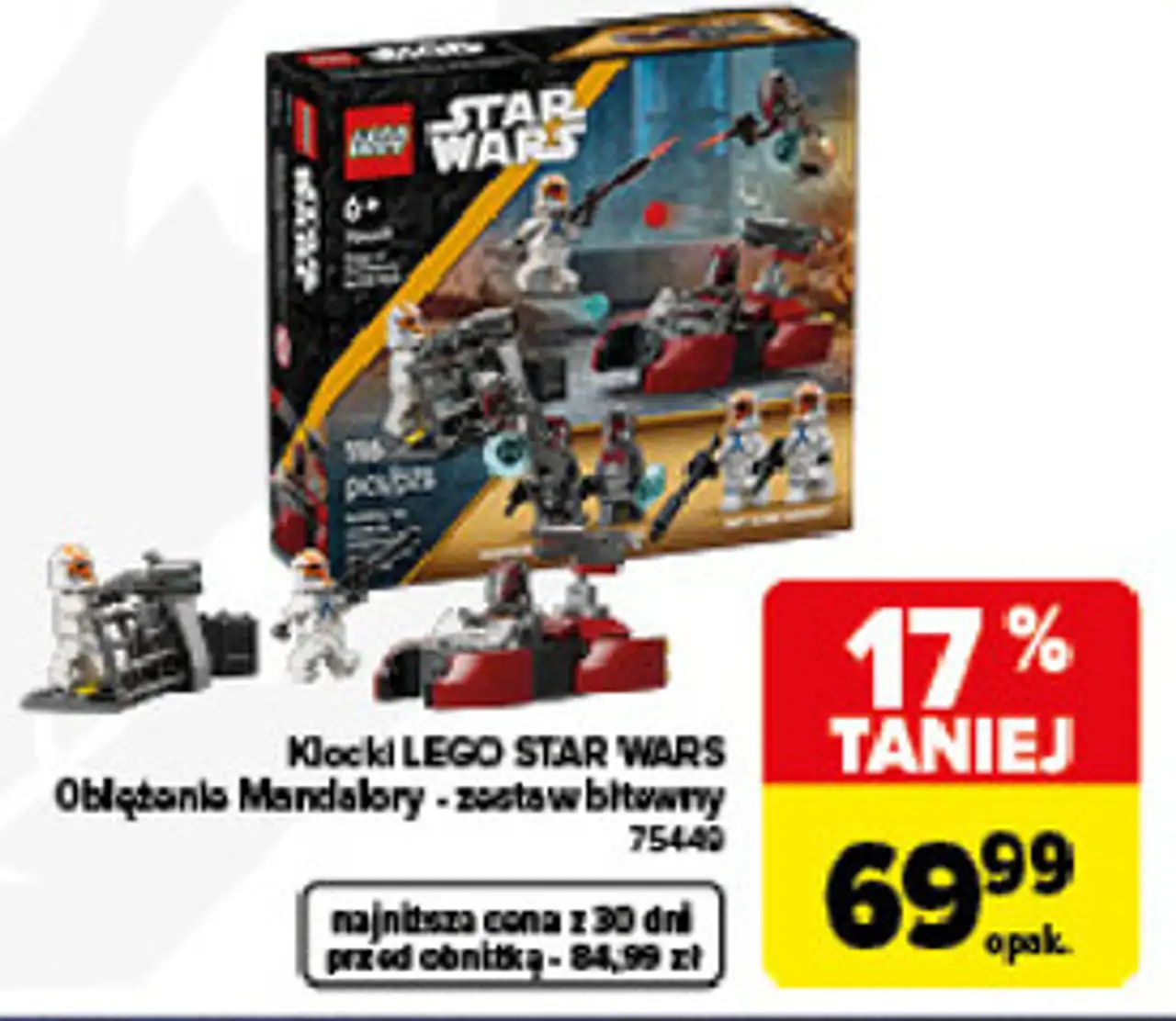 Klocki LEGO STAR WARS Oblężenie Mandalory - zestaw bitewny 75440