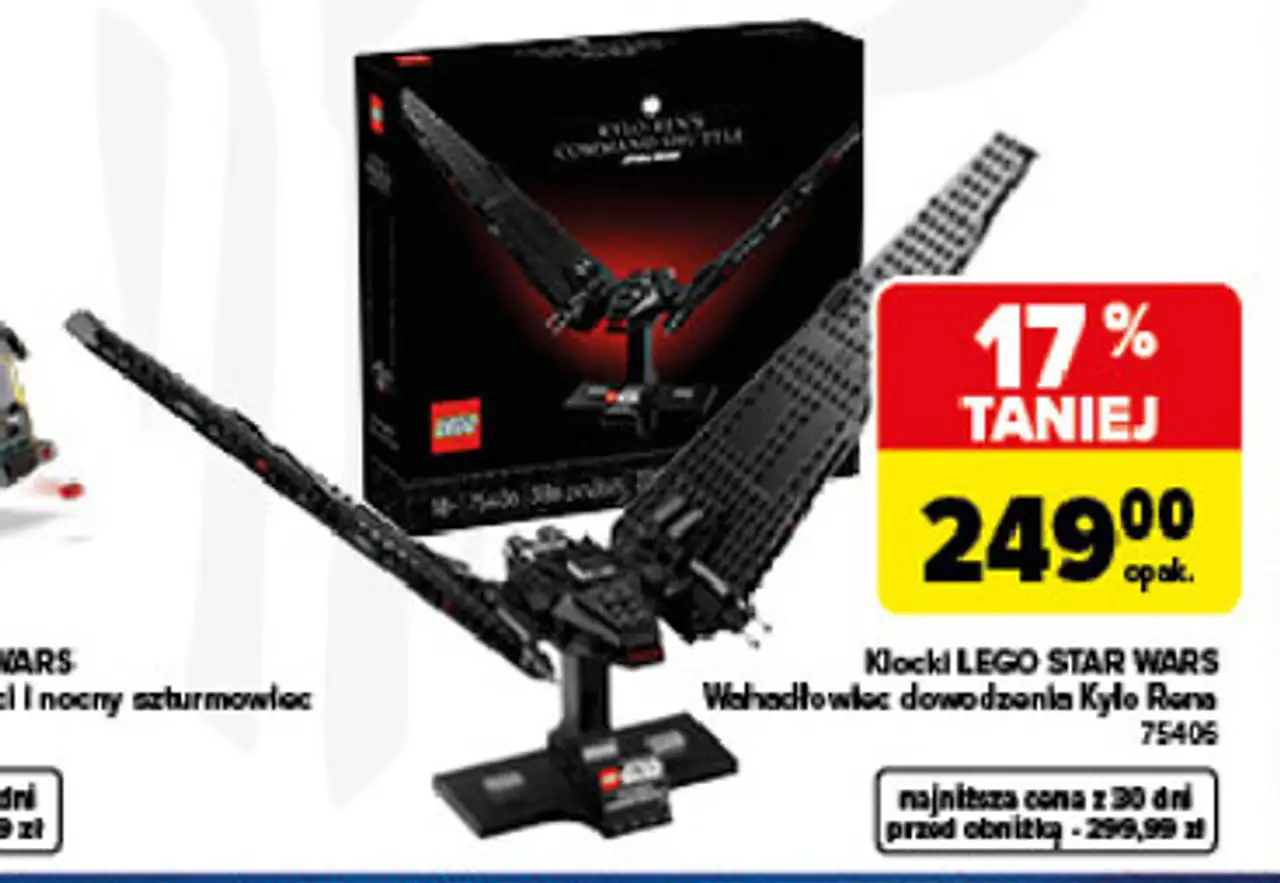 Klocki LEGO STAR WARS Wahadłowiec dowodzenia Kylo Rena 75405