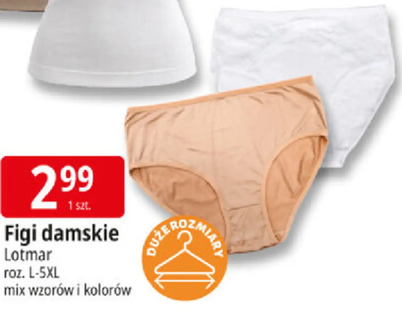Figi damskie Lotmar roz. L-5XL mix wzorów i kolorów