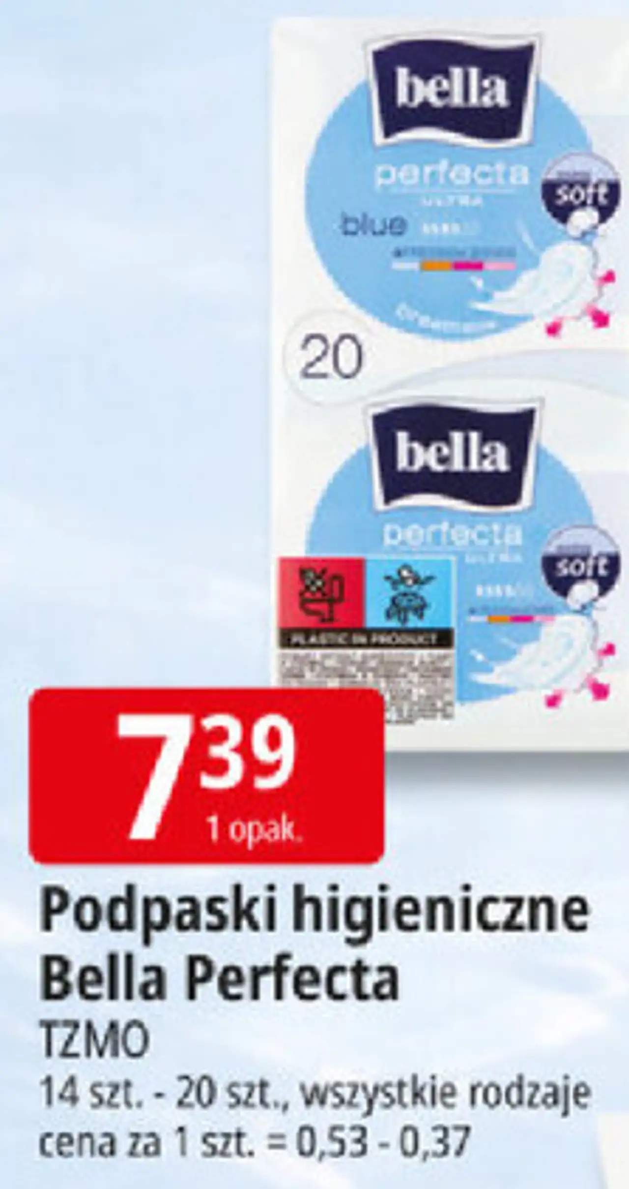 Podpaski higieniczne Bella Perfecta TZMO 14 szt. - 20 szt., wszystkie rodzaje
