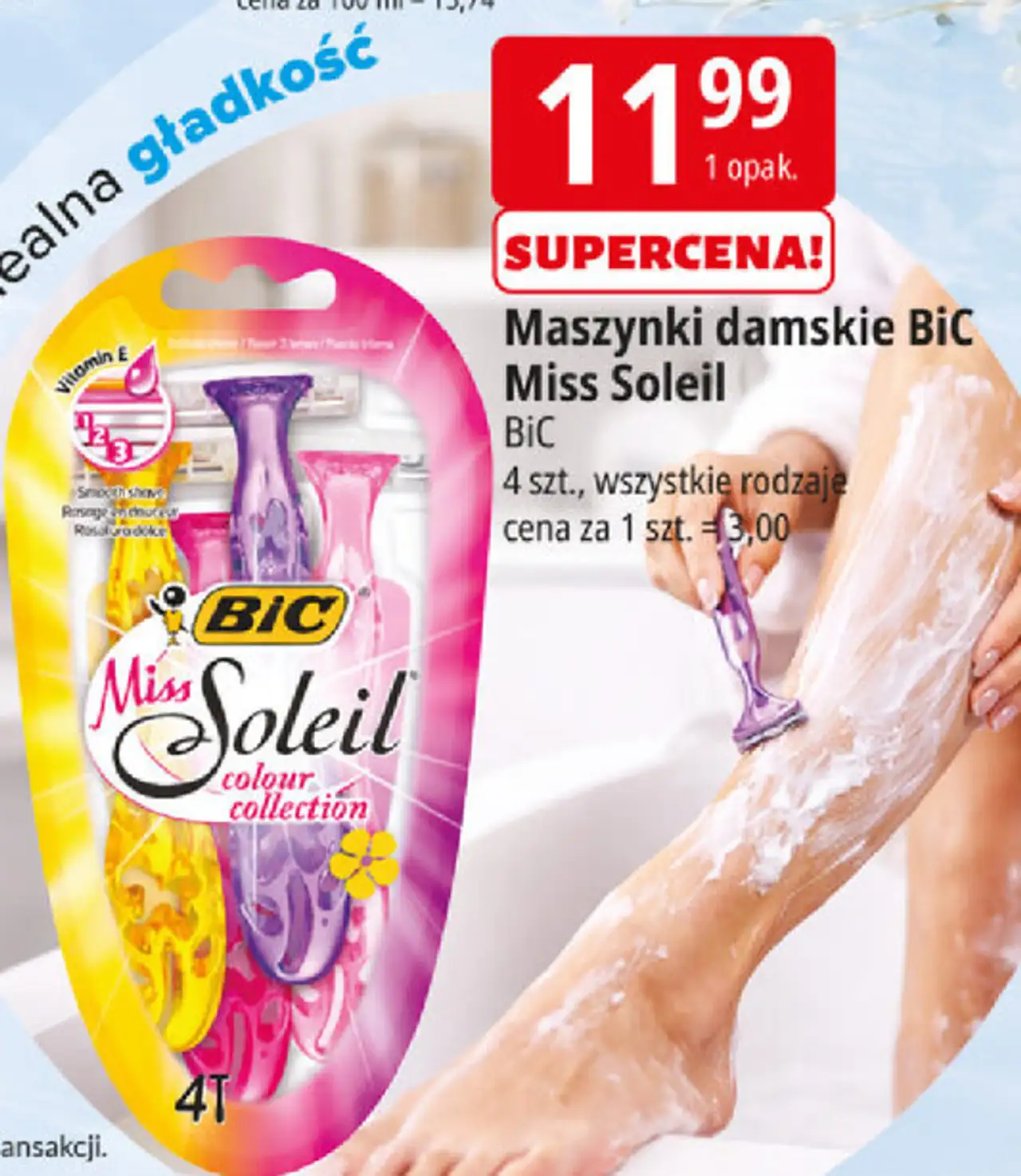 Maszynki damskie BiC Miss Soleil
