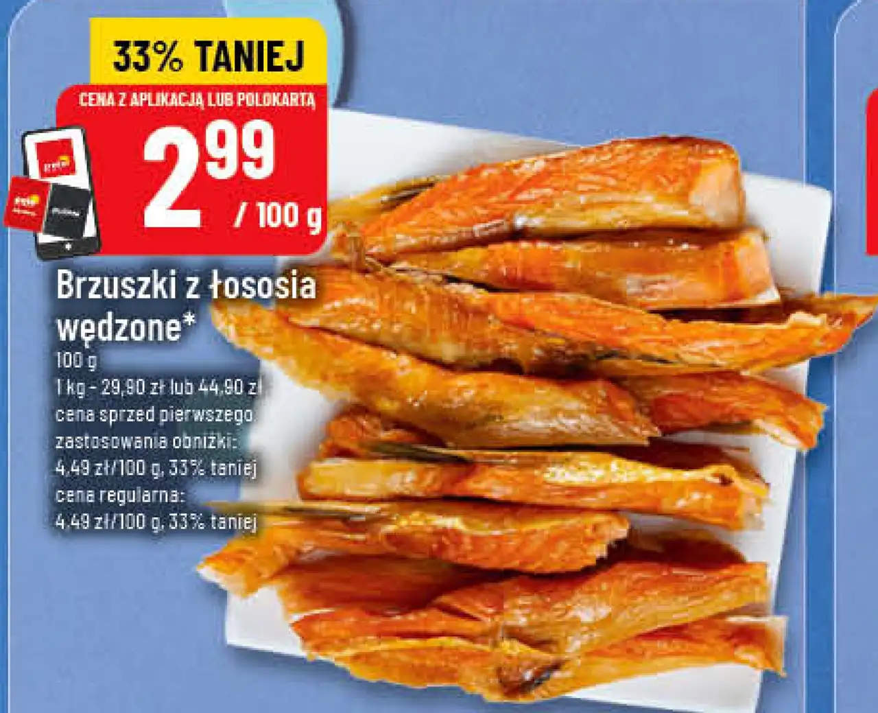 Brzuszki z łososia wędzone*