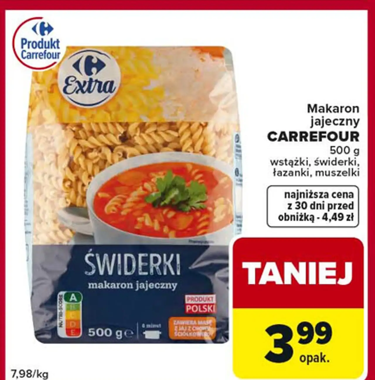 Makaron wstążka Carrefour