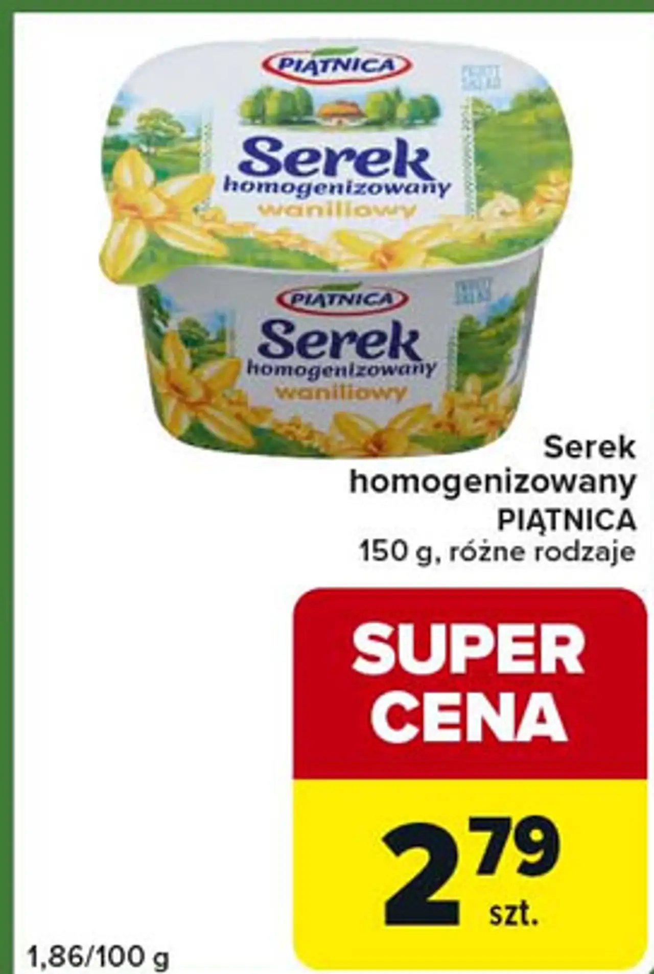 Serek homogenizowany waniliowy Piątnica
