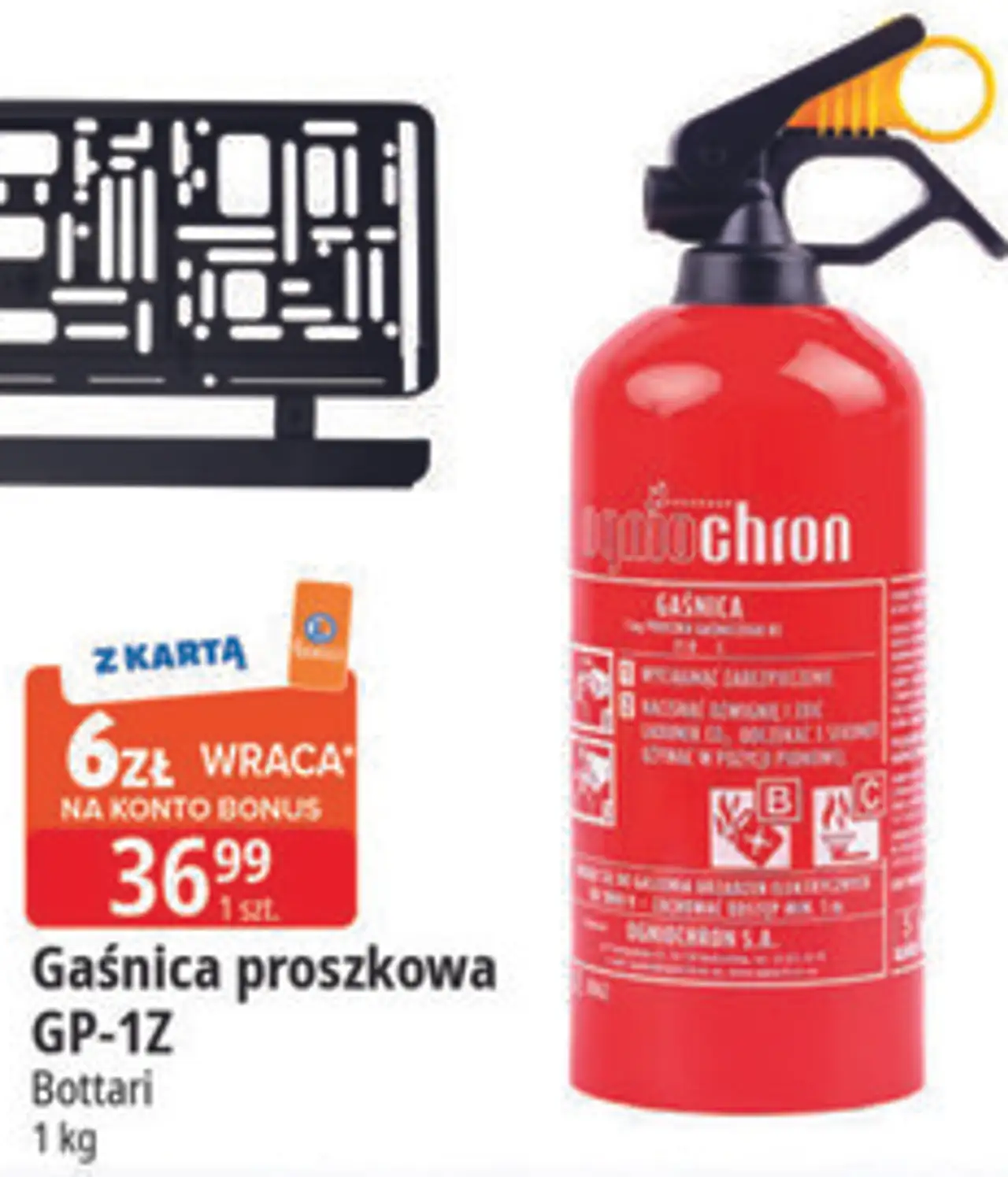 Gaśnica proszkowa GP-1Z Bottari