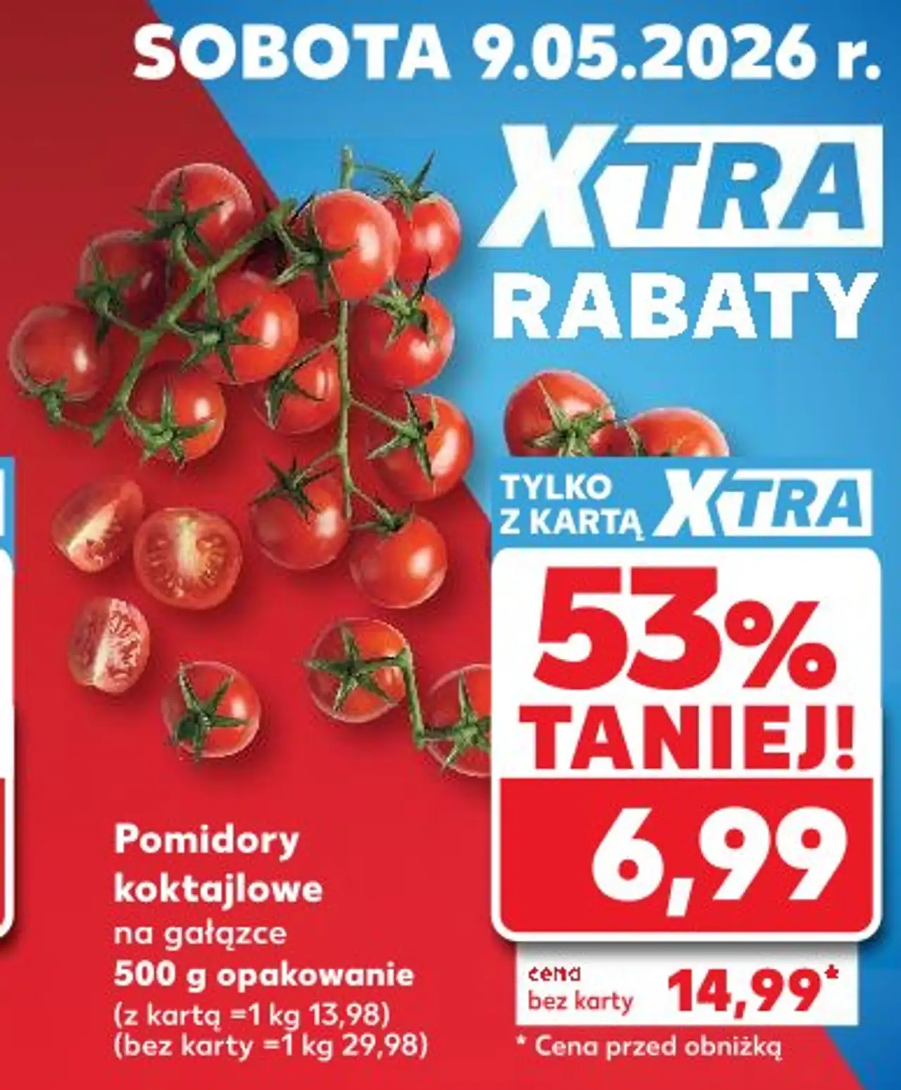 Pomidory koktajlowe na gałązce