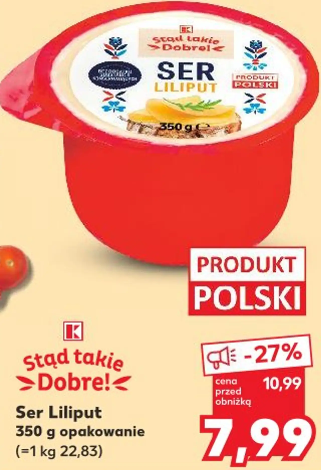 Stąd takie >Dobre!< Ser Liliput 350 g opakowanie