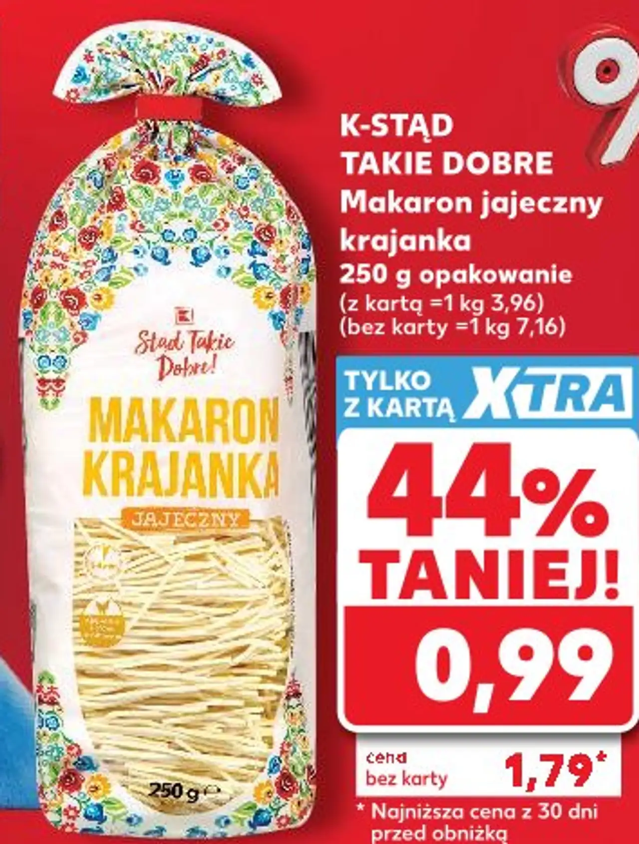 K-STĄD TAKIE DOBRE Makaron jajeczny krajanka