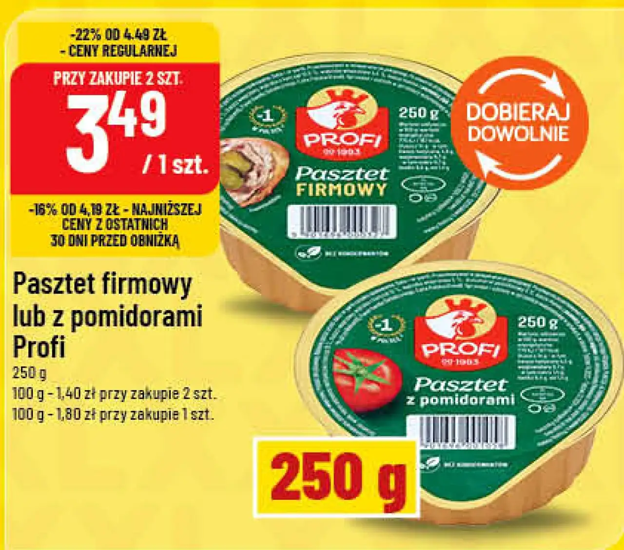 Pasztet firmowy lub z pomidorami Profi