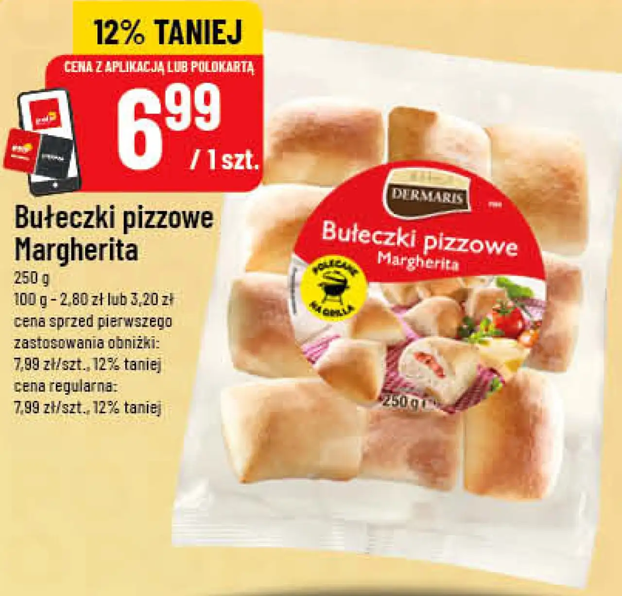 Bułeczki pizzowe Margherita Dermaris