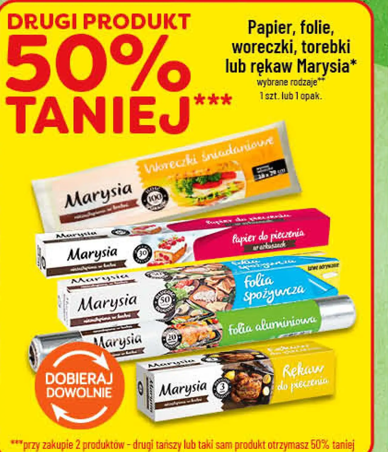 Papier, folie, woreczki, torebki lub rękaw Marysia*