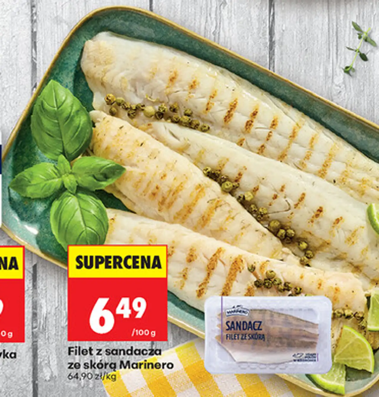 Filet z sandacza ze skórą Marinero