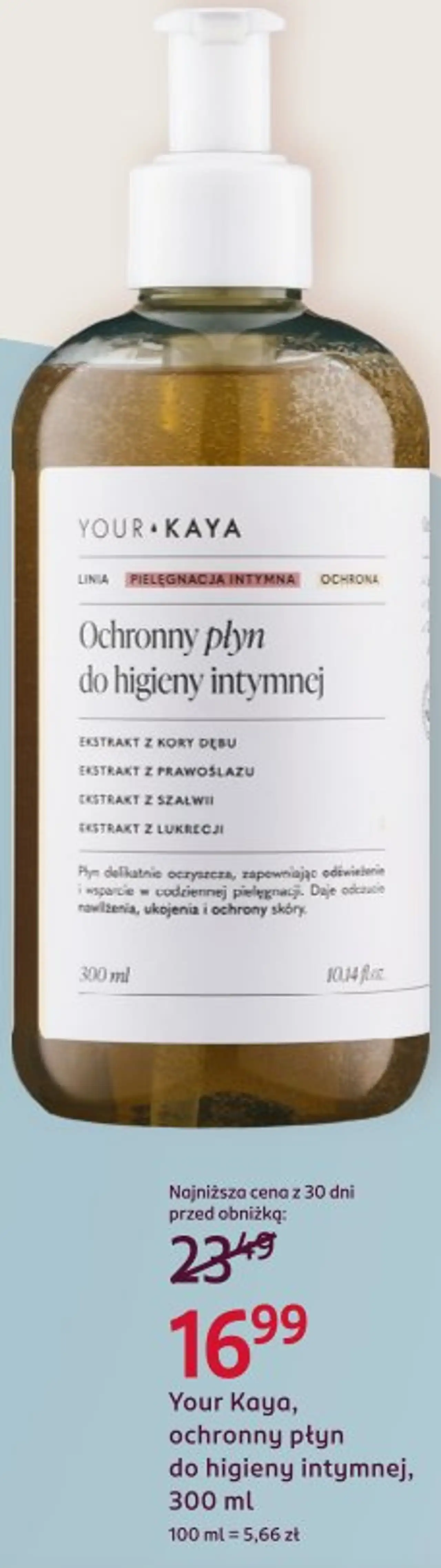 Your Kaya, ochronny płyn do higieny intymnej, 300 ml
