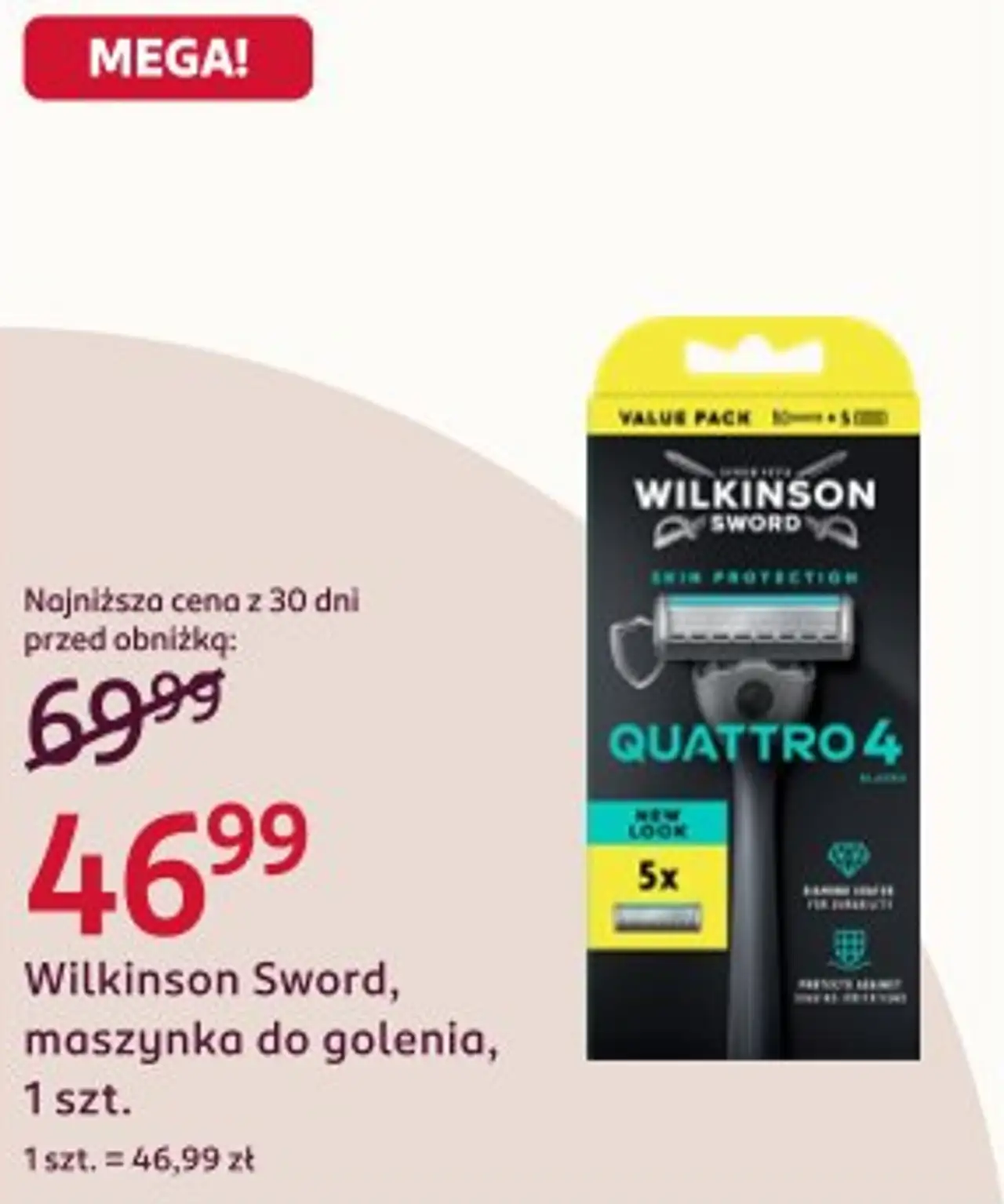 Wilkinson Sword, maszynka do golenia, 1 szt.