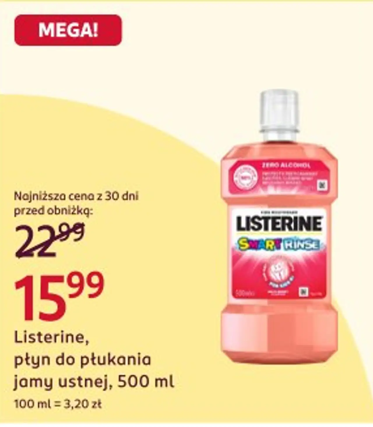Listerine, płyn do płukania jamy ustnej, 500 ml