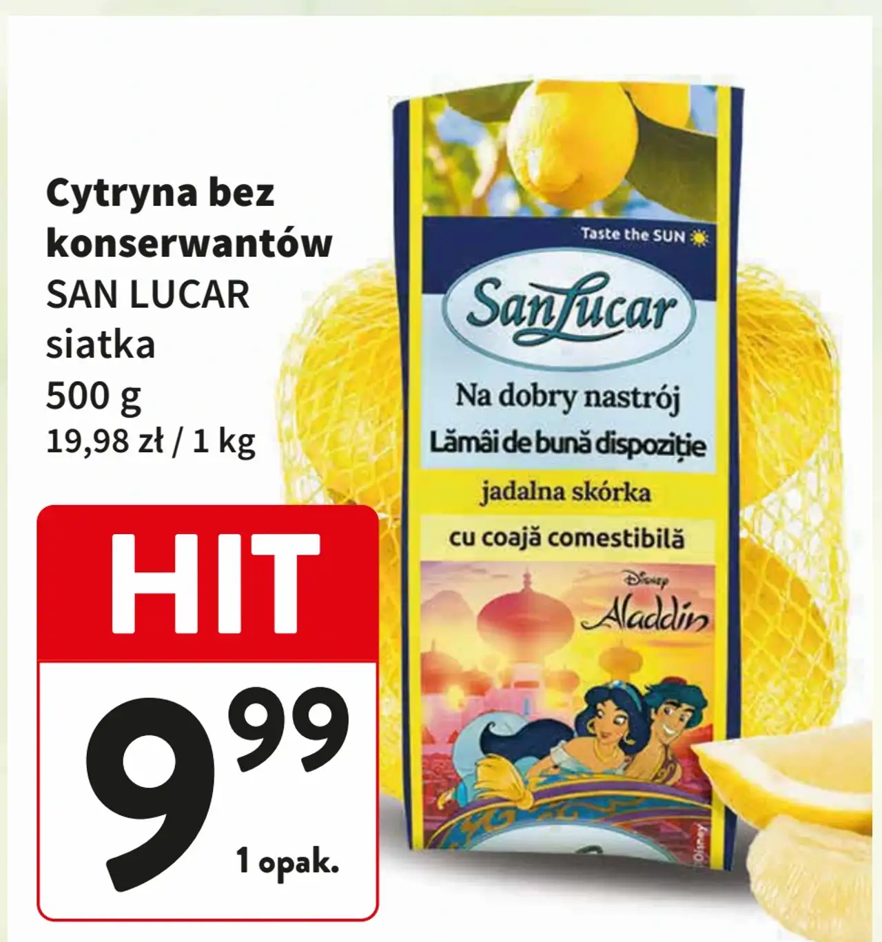 Cytryna bez konserwantów SAN LUCAR siatka 500 g