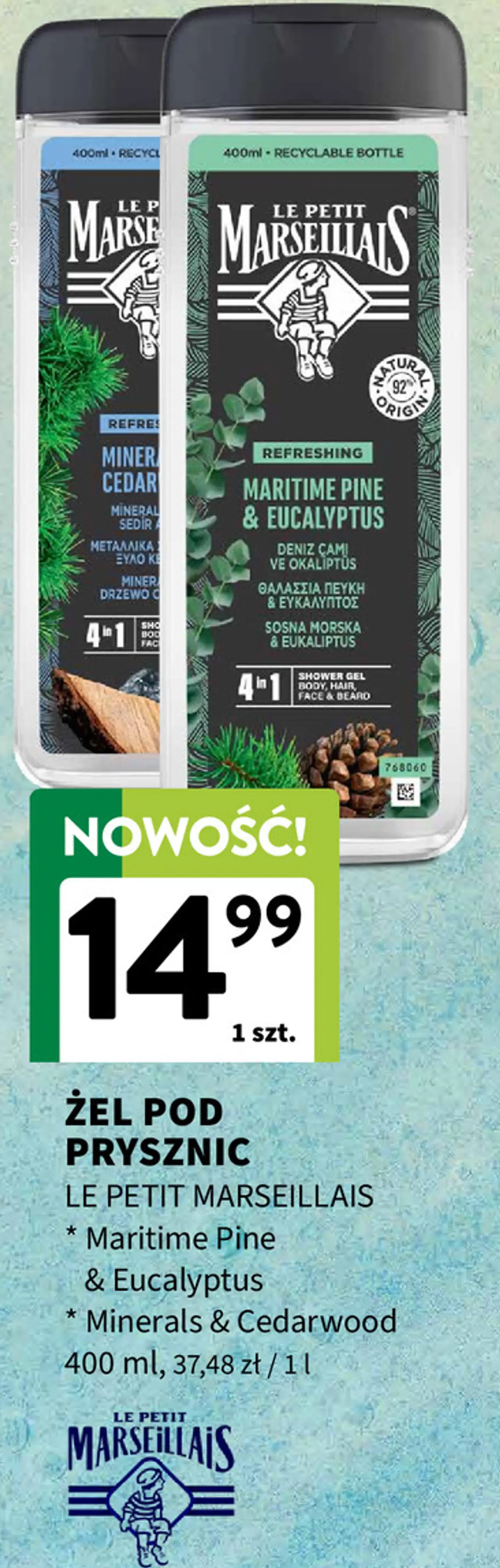 ŻEL POD PRYSZNIC LE PETIT MARSEILLAIS