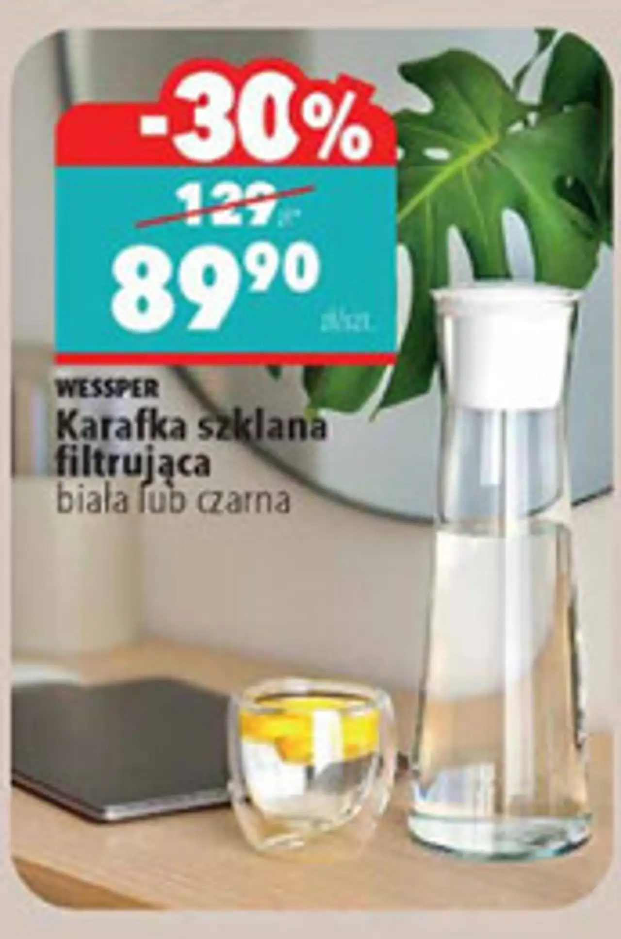 WESSPER Karafka szklana filtrująca