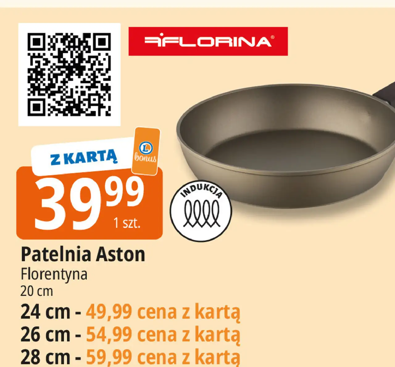 Patelnia aston 24 cm Florina (Florentyna)