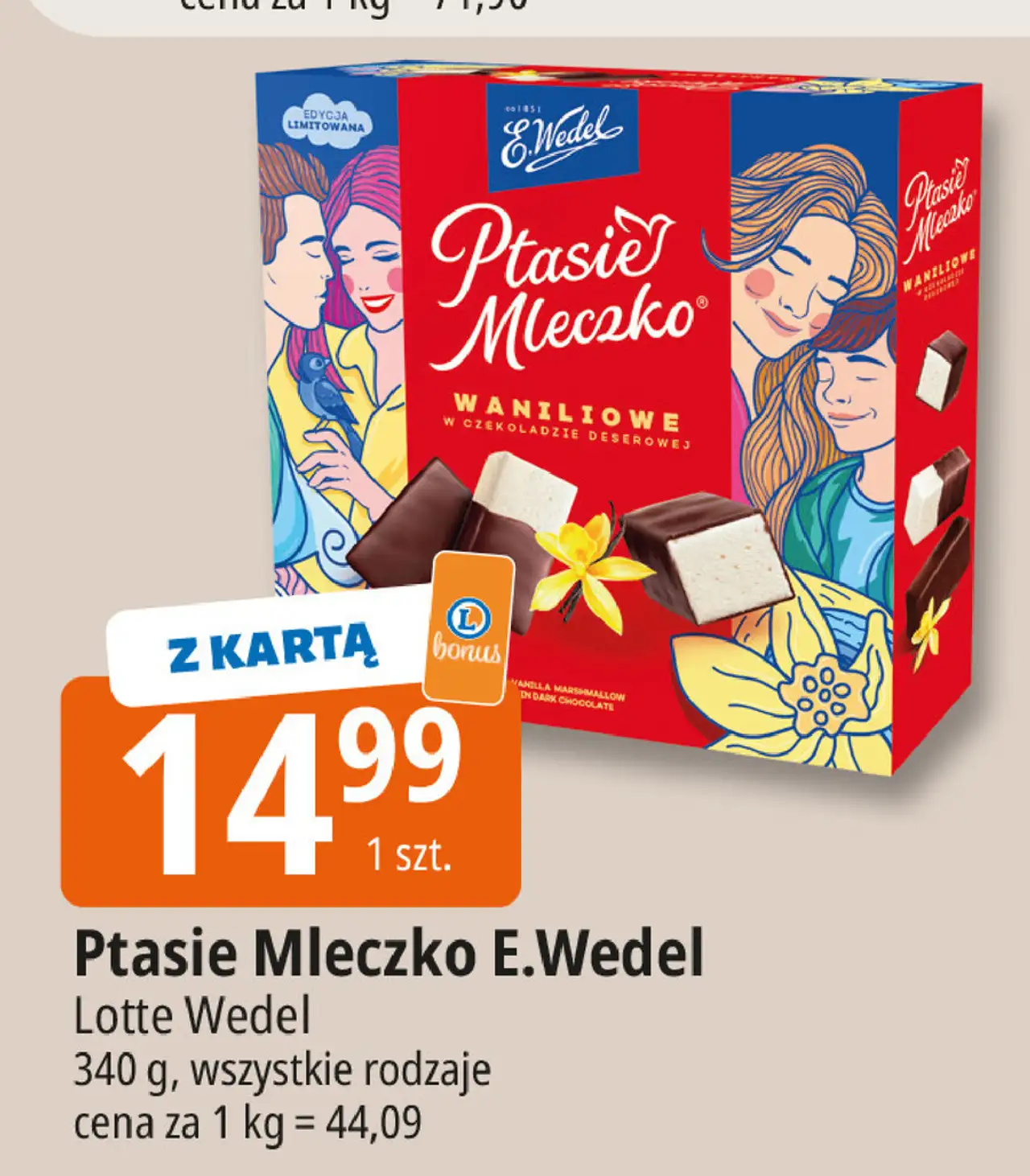 Czekoladki waniliowe E. Wedel Ptasie Mleczko