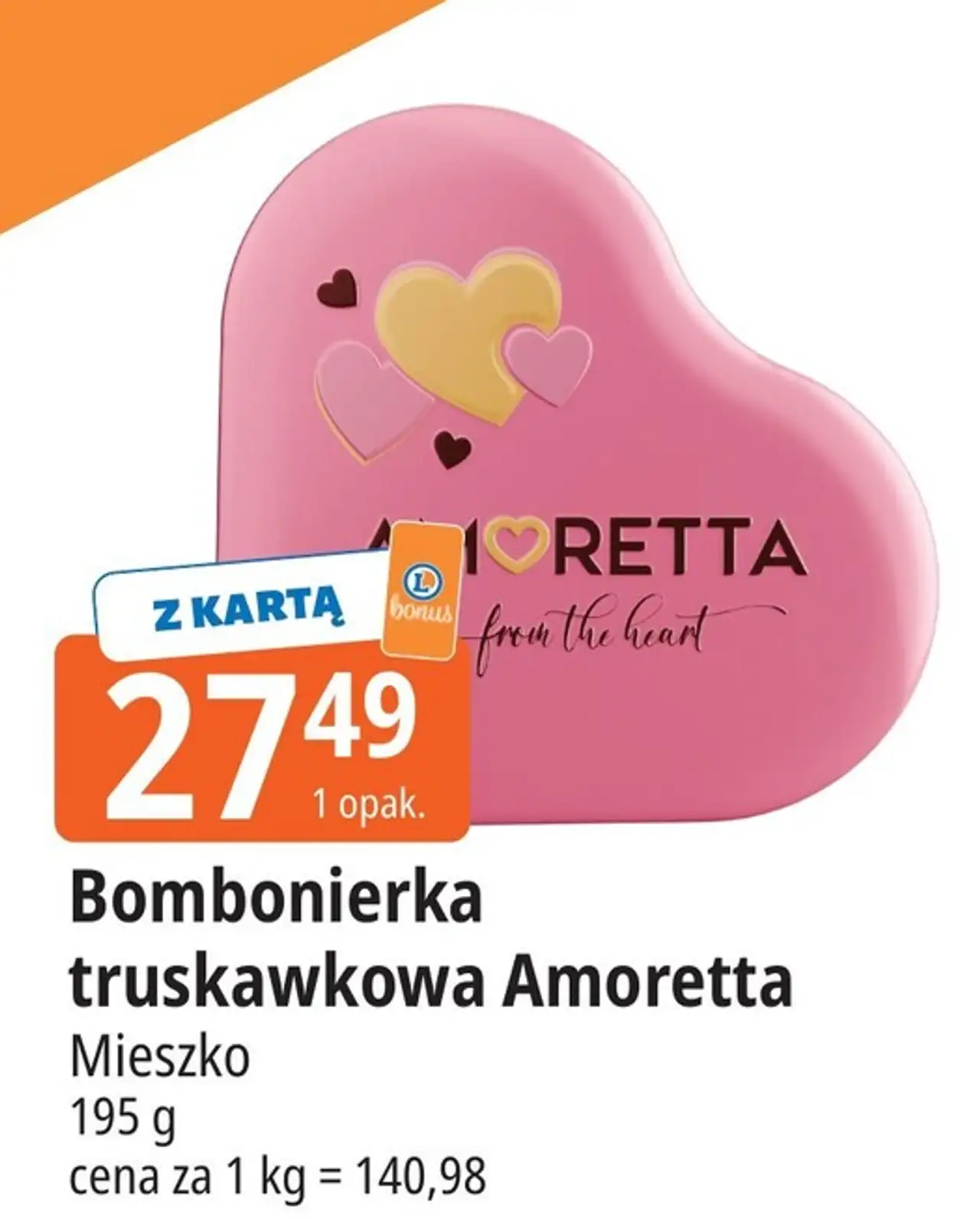 Bombonierka serce Mieszko Amoretta