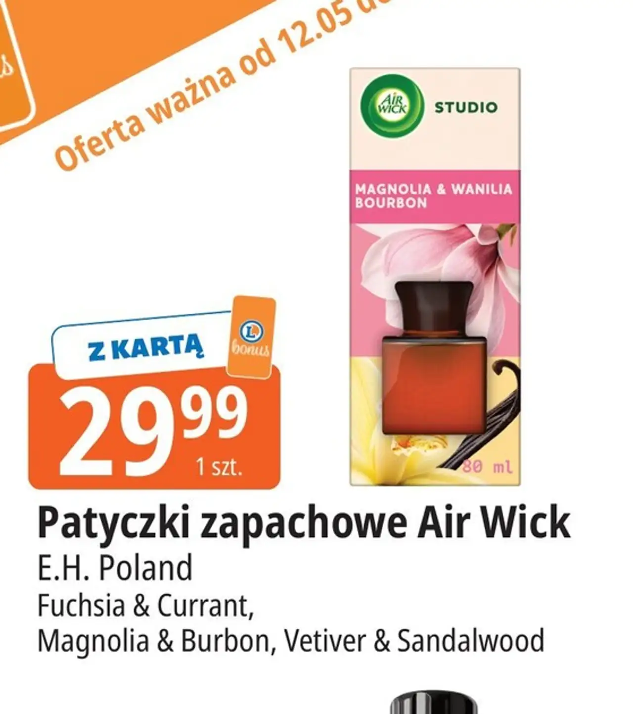 Pachnące patyczki fuksja i kwiat porzeczki Air Wick