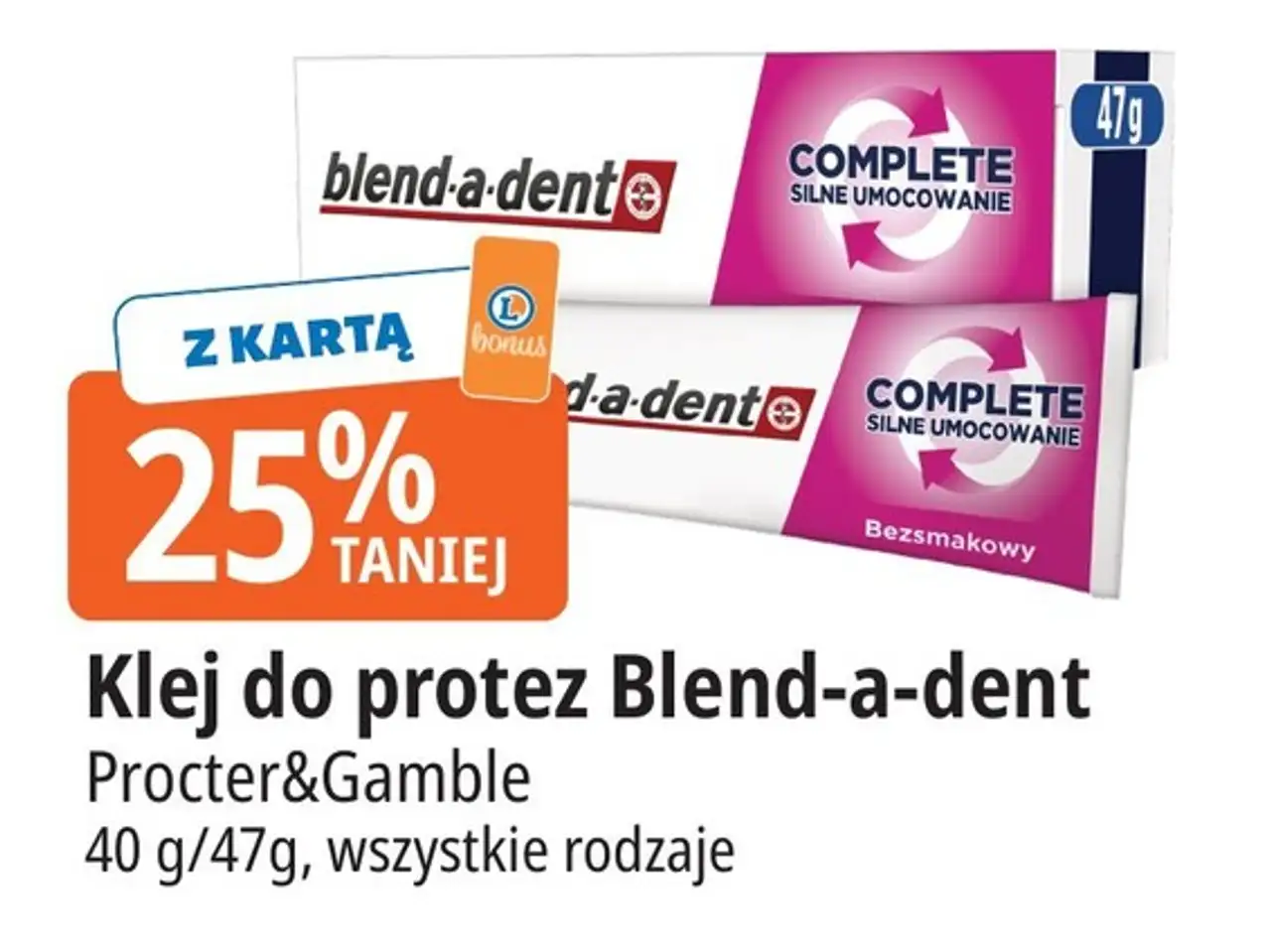 Klej do protez complete silne umocowanie Blend-A-Dent