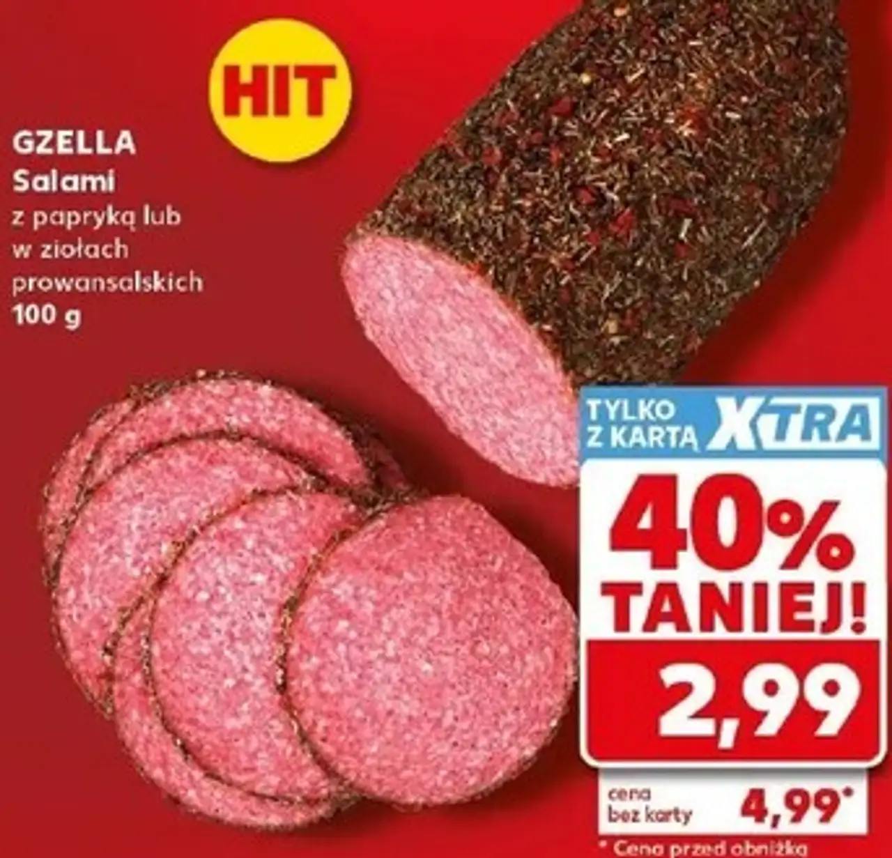 GZELLA Salami z papryką lub w ziołach prowansalskich