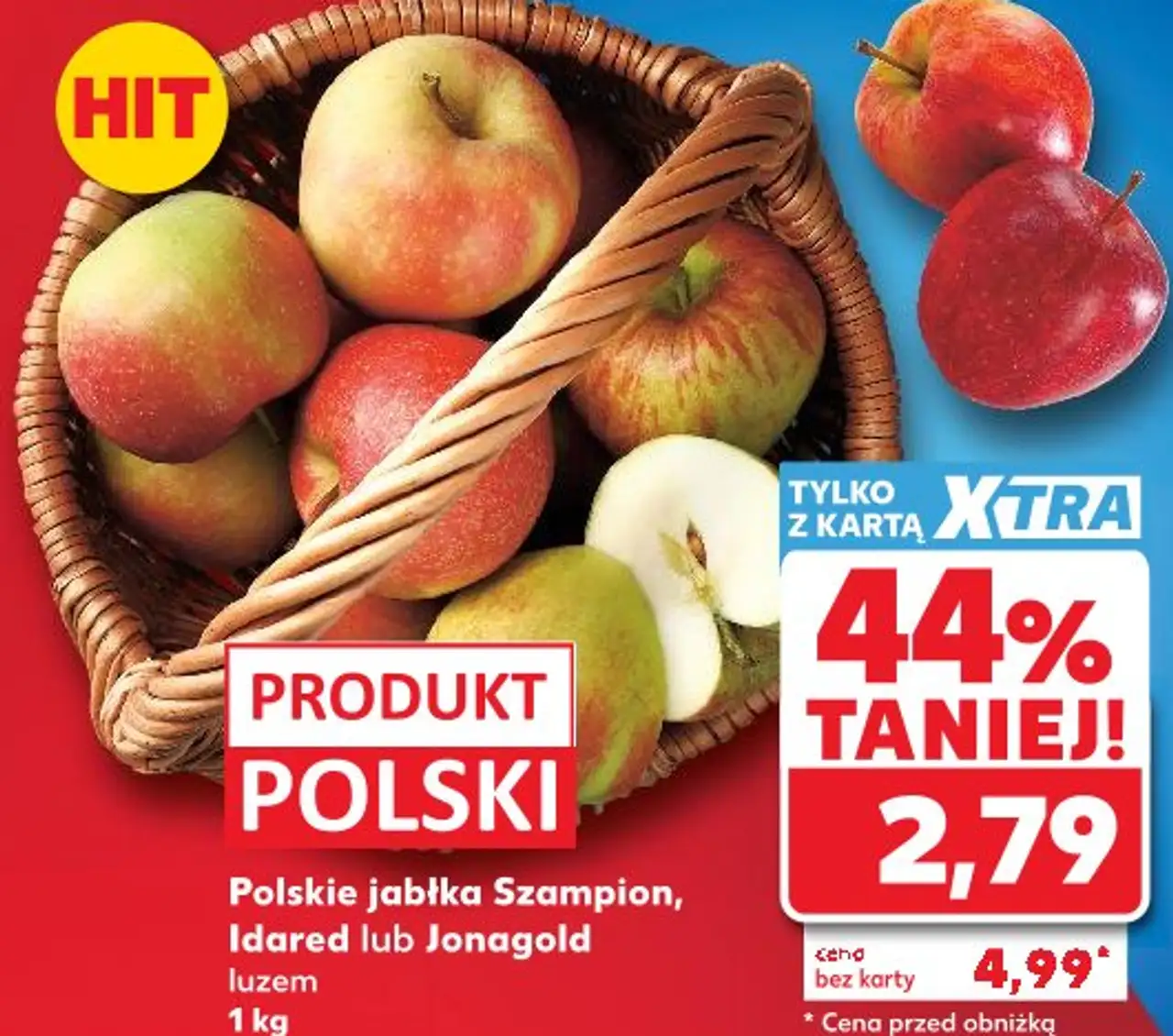 Polskie jabłka Szampion, Idared lub Jonagold