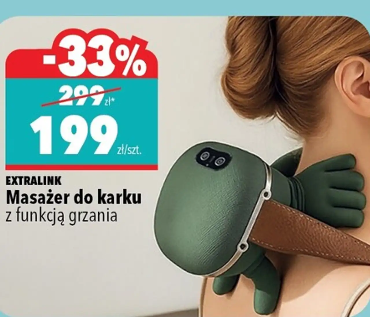 Masażer do karku z funkcją grzania