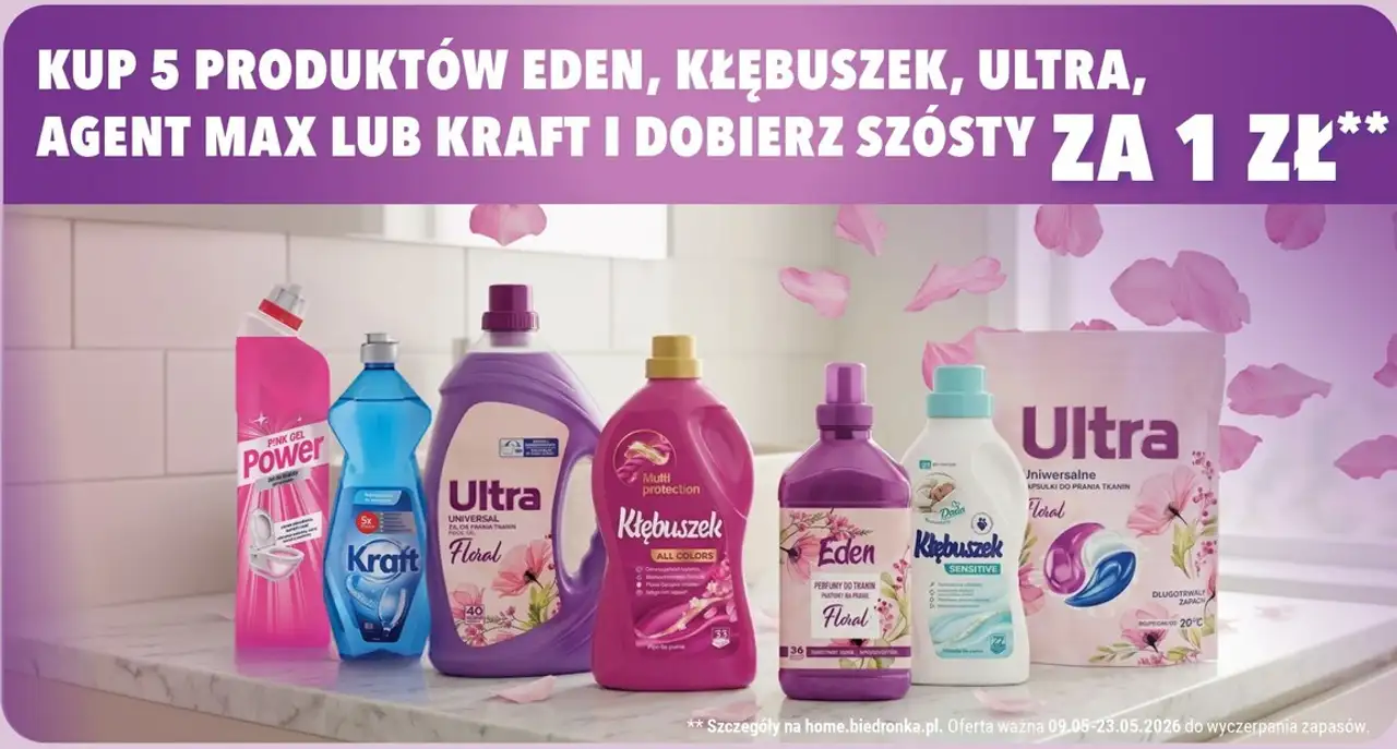 KUP 5 PRODUKTÓW EDEN, KŁĘBUSZEK, ULTRA, AGENT MAX LUB KRAFT I DOBIERZ SZÓSTY ZA 1 ZŁ**