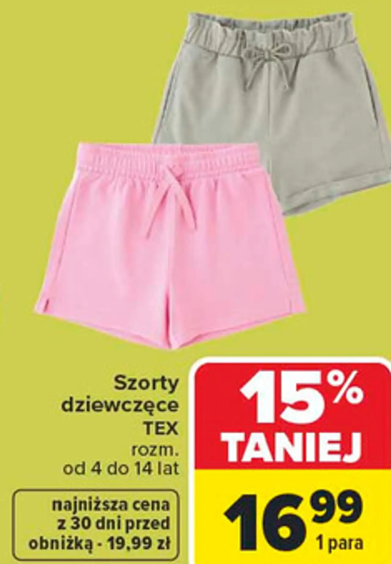 Szorty dziewczęce TEX