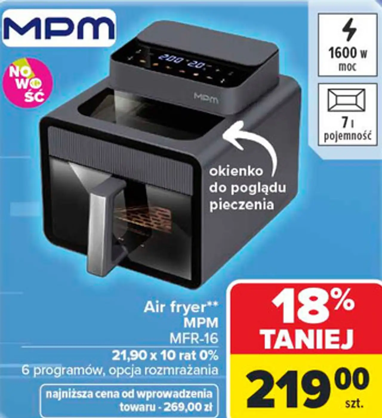 Air fryer MPM MFR-16