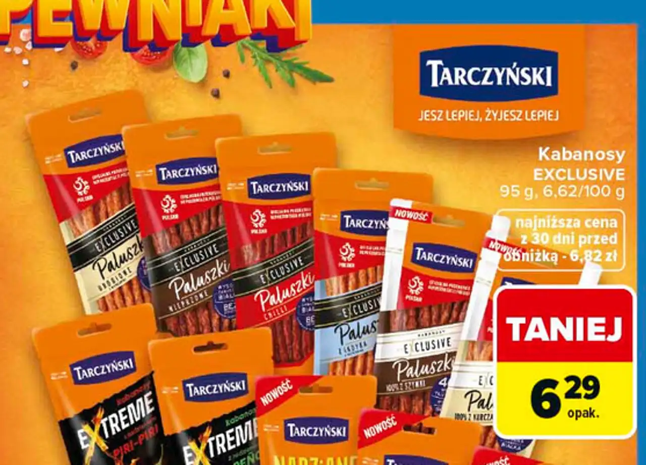 Kabanosy wieprzowe Tarczyński Exclusive
