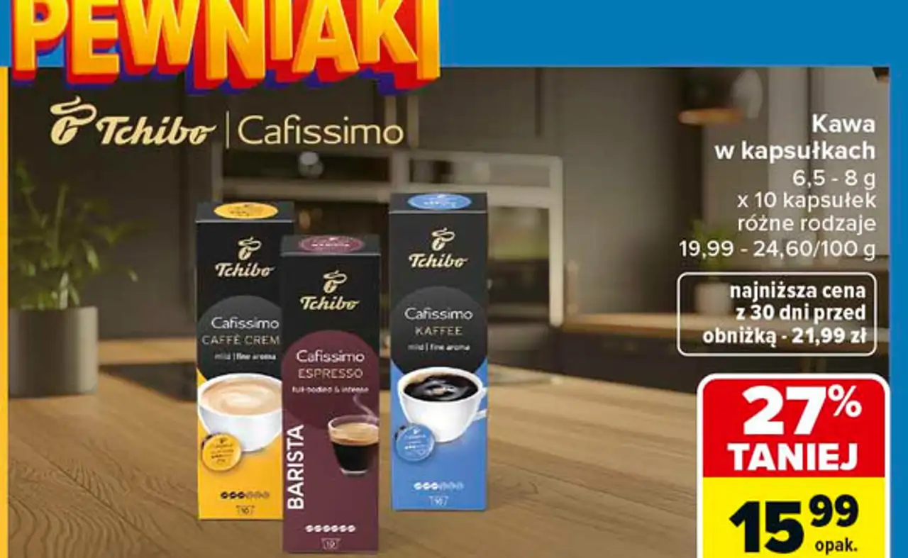 Kawa caffe crema Tchibo Cafissimo