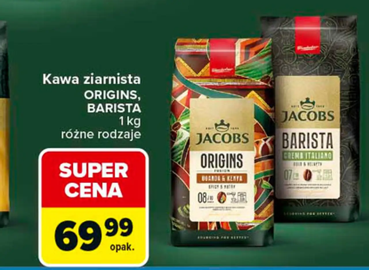 Kawa crema italiano Jacobs Barista Editions