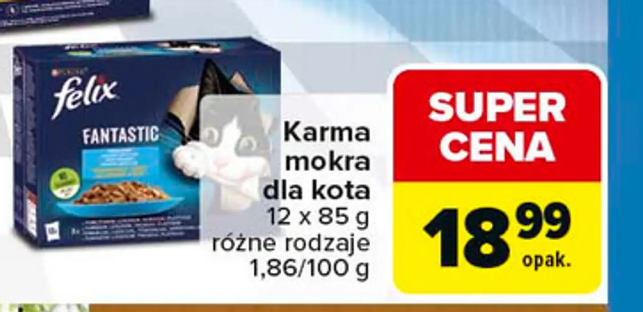 Karma dla kota rybne smaki Purina Felix Fantastic Duo