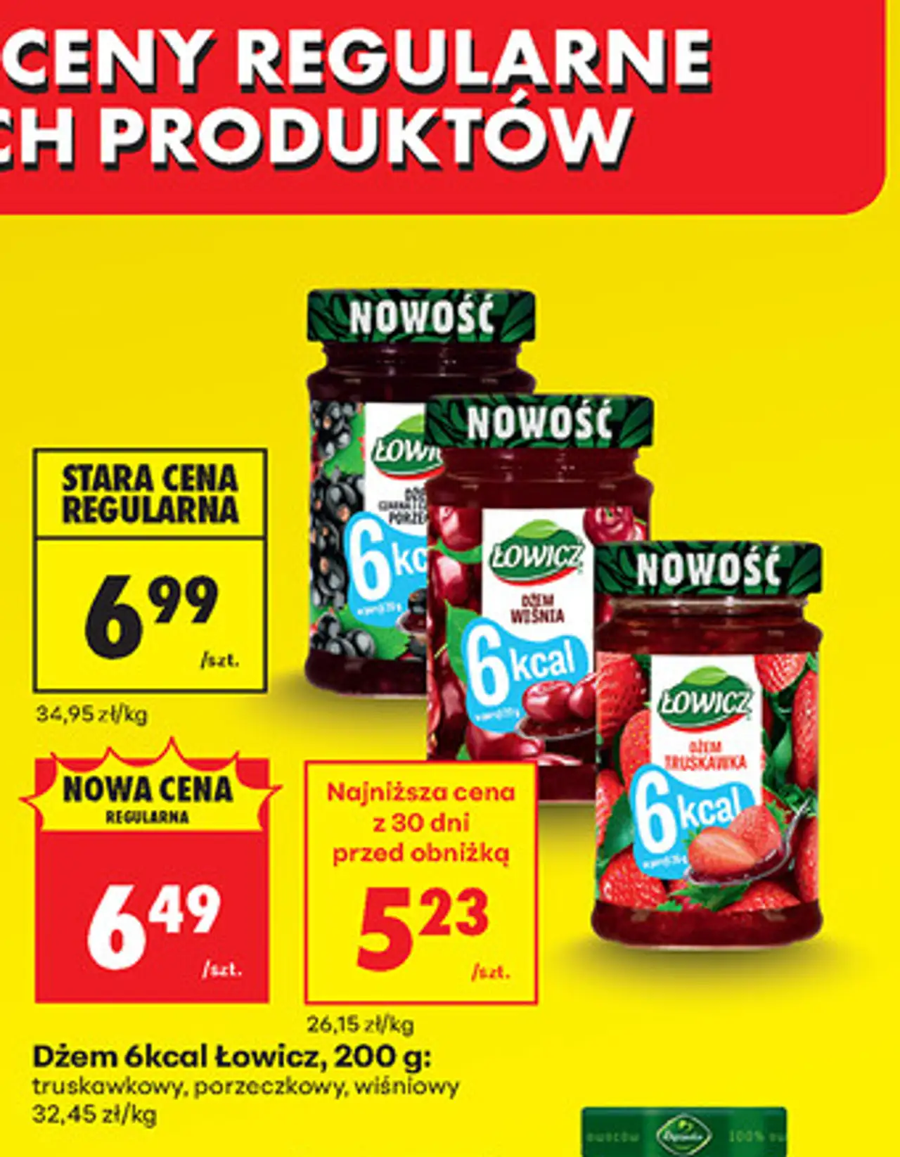 Dżem 100% owoców Rapsodia, 220 g: czarna porzeczka, wiśnia, truskawka, brzoskwinia
